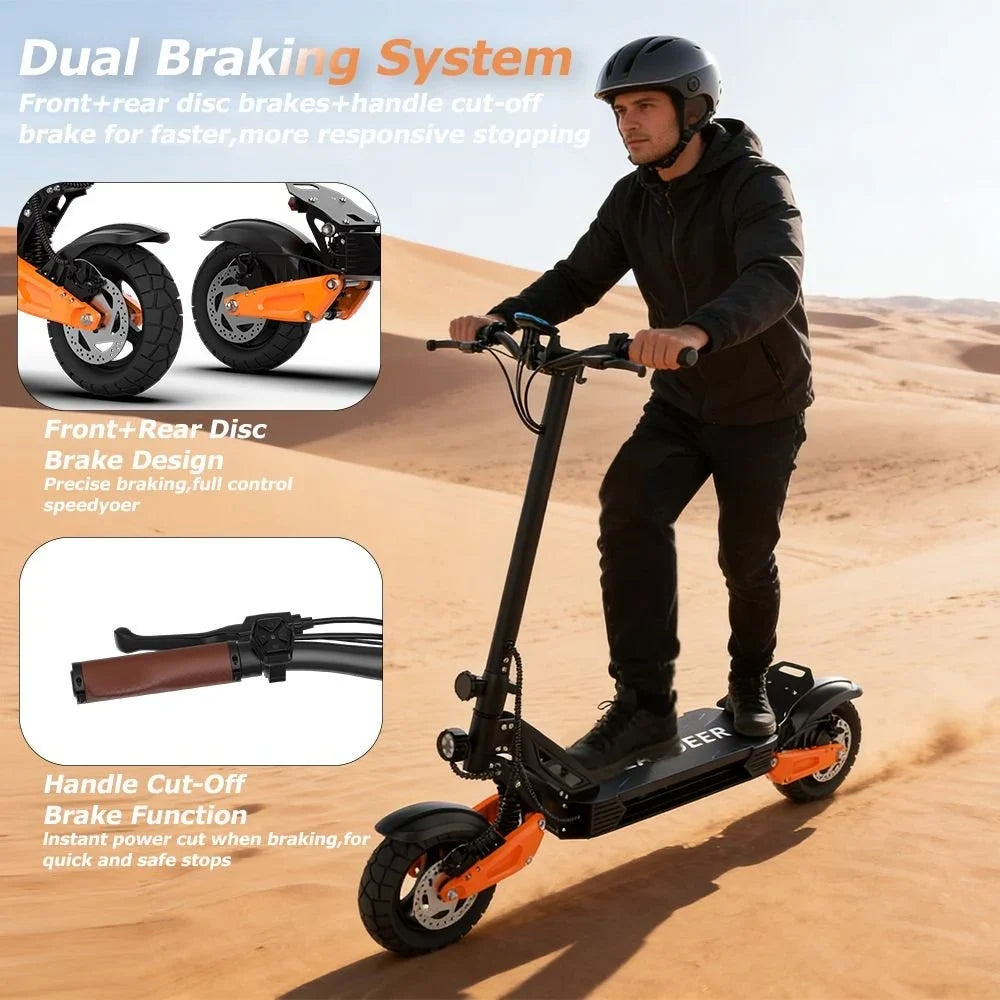 Headeer H67 Pro Off-Road Electric Scooter - 800W | 48V 25Ah | 11" Tires