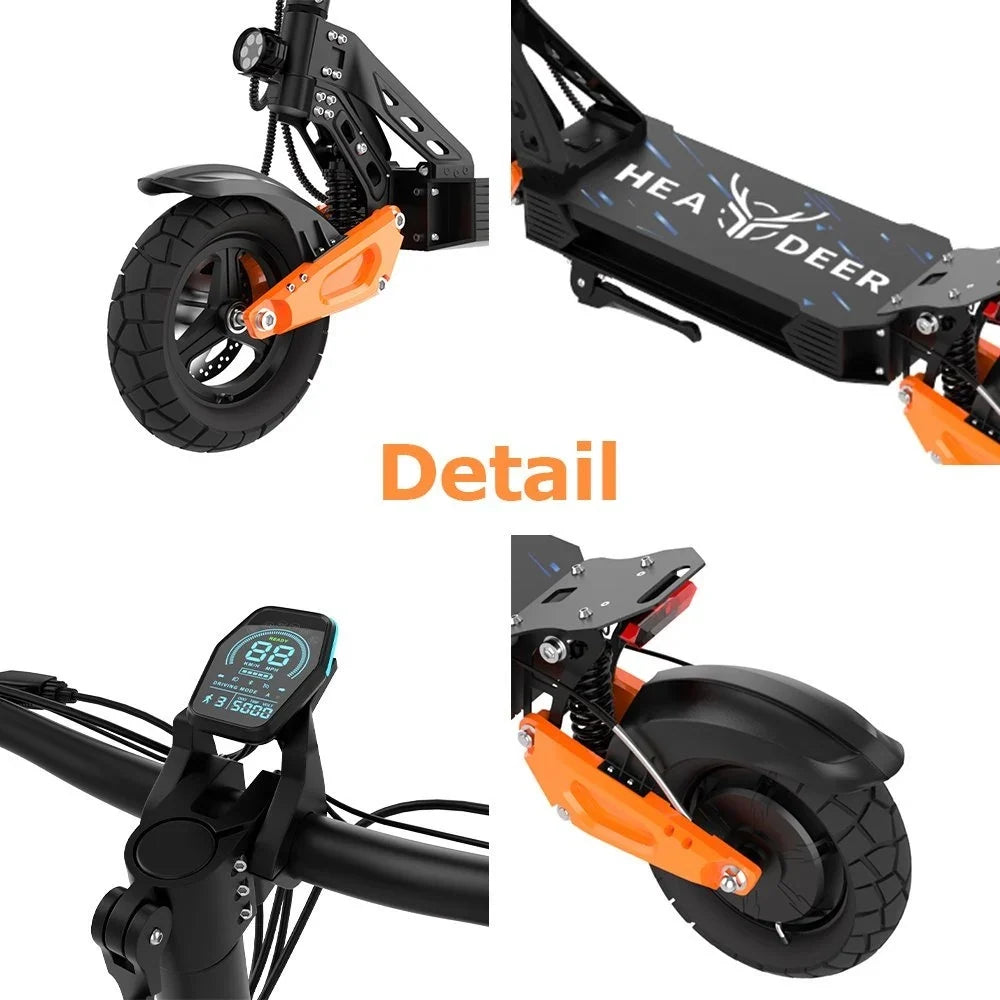 Headeer H67 Pro Off-Road Electric Scooter - 800W | 48V 25Ah | 11" Tires